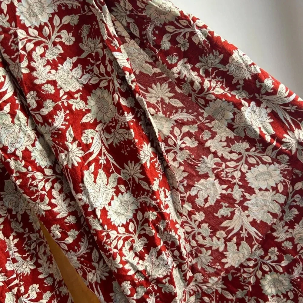 FREE PEOPLE SUNDAY SET FLORAL FLOWY PANTS